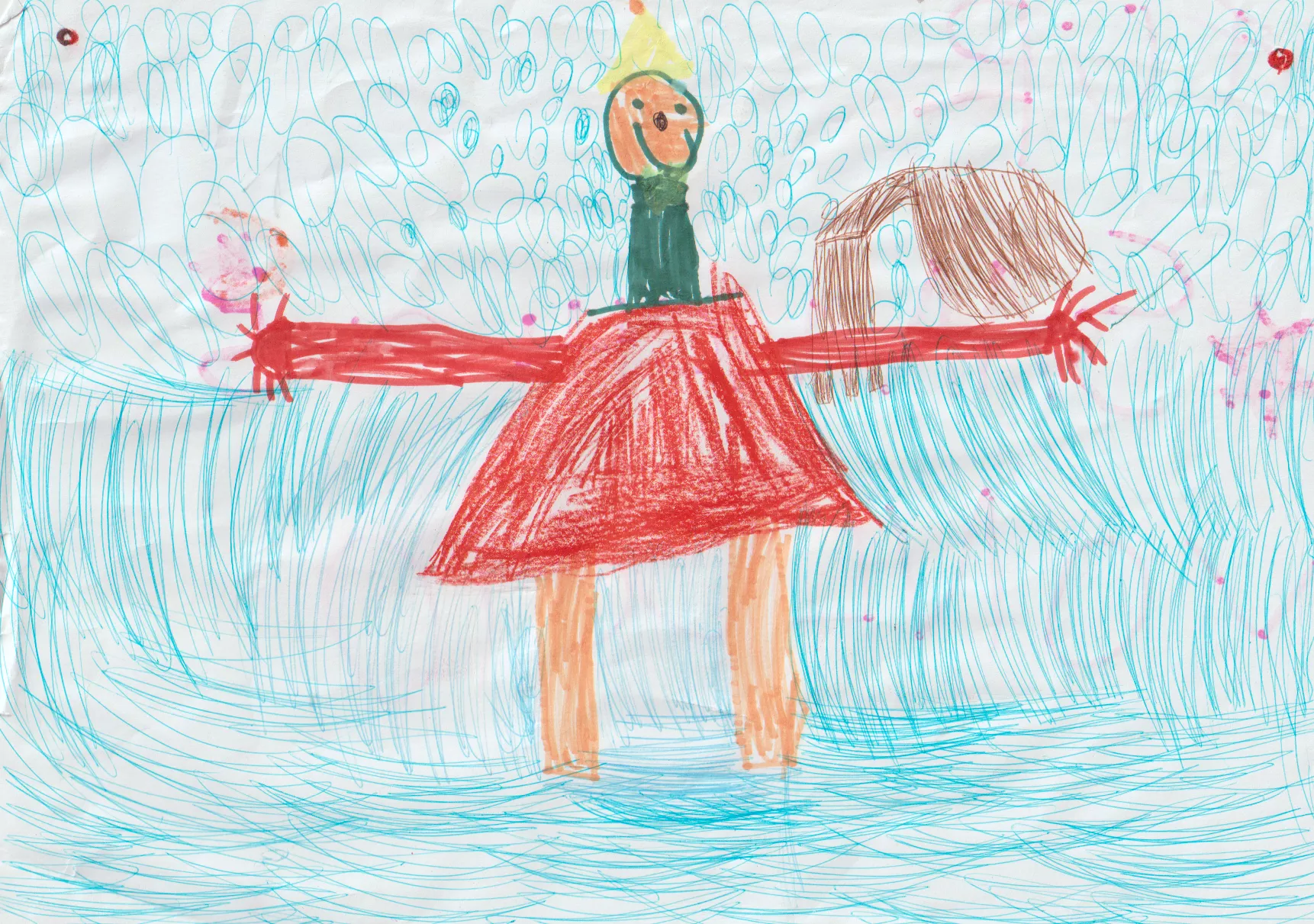 Zeichnungen von Kinder für den St. Nikolaus